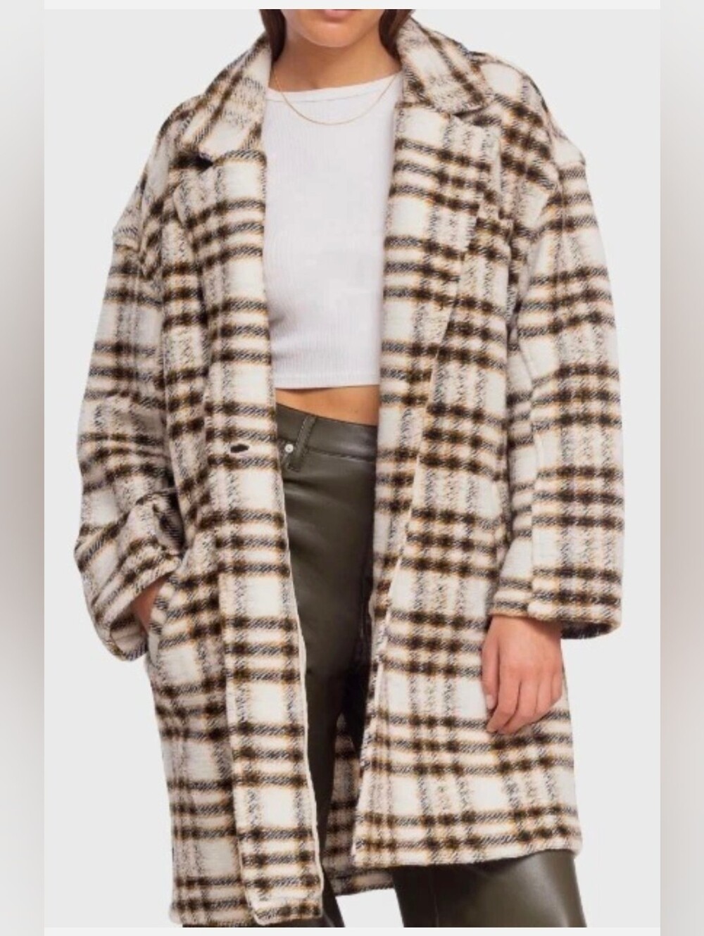NWT | Blank NYC Plaid Teddy Coat | SZ S